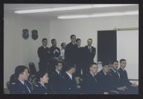 Photograph of Air Force ROTC cadets in an assembly